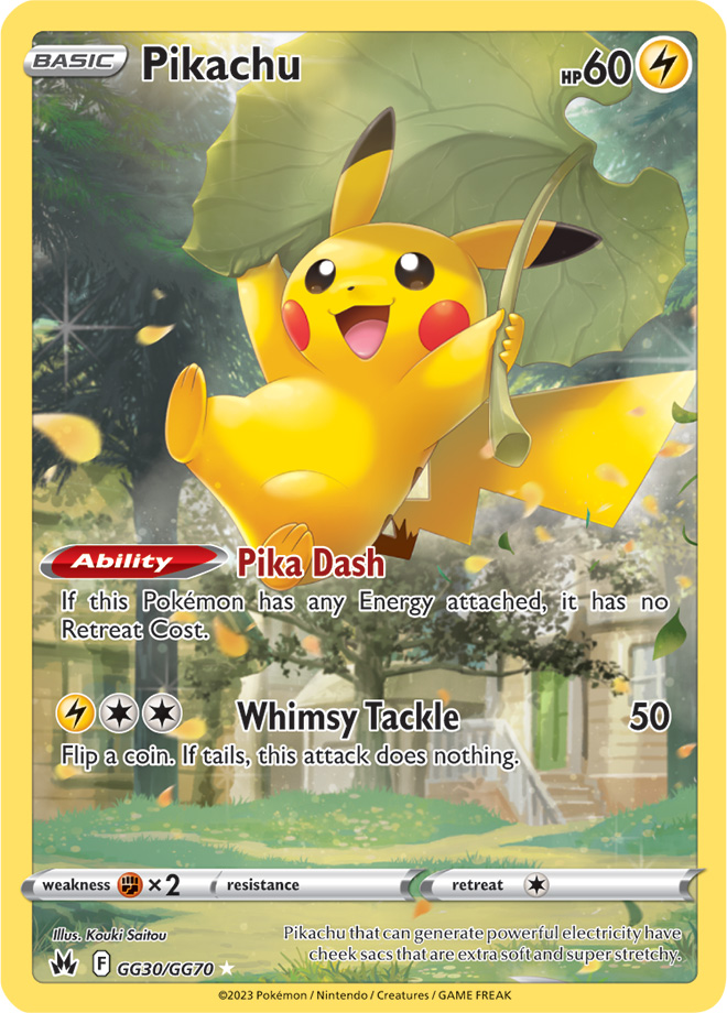 Pikachu AR Pokemon Card